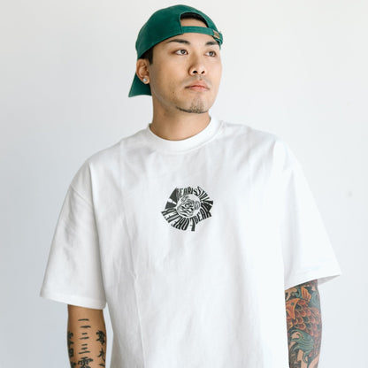 TRIPPY BEAR LOGO - WHITE